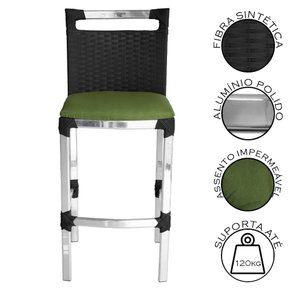 vigor aluminio polido preto verde 2