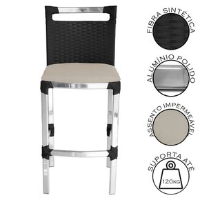 vigor aluminio polido preto areia