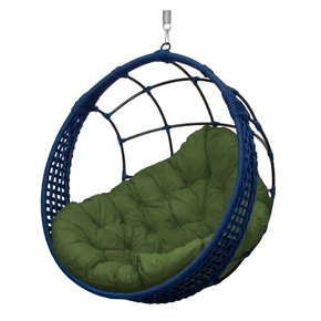 balanco ninho bola corda azul verde