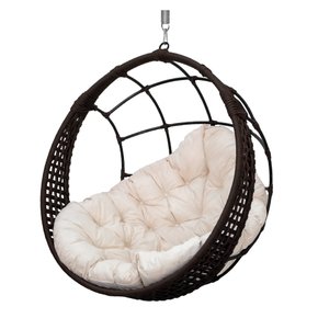 balanco ninho bola corda marrom bg