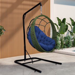 bal ninho gota com suporte corda verde azul