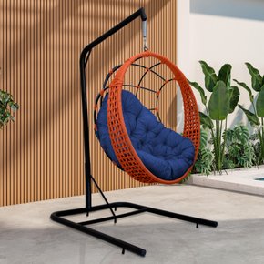 bal ninho gota com suporte ambientada corda ocre azul